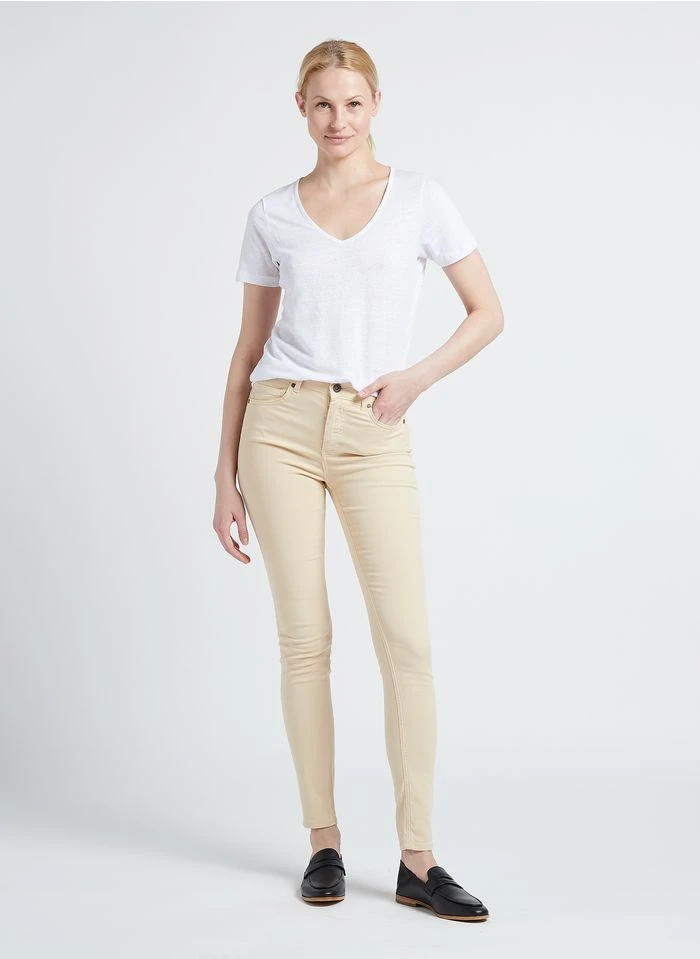 Marc O'Polo Pantalon Slim-fit Taille Haute | Beige 9 Marc O'Polo Pantalon Slim-fit Taille Haute | Beige – Bild 7