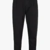 Boss Pantalon Slim-fit En Coton Mélangé | Noir 2 Boss Pantalon Slim-fit En Coton Mélangé | Noir -Sandro Geschaft 4161659