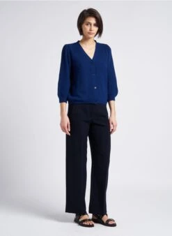 JASON - Pantalon Large | Bleu -Sandro Geschaft 4162157