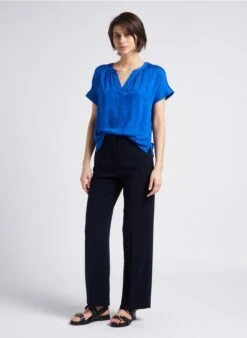 JASON - Pantalon Large | Bleu -Sandro Geschaft 4162179