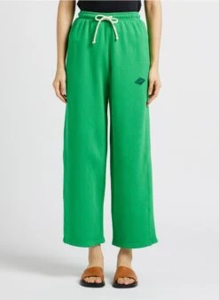 American Vintage IZUBIRD - Pantalon Jogging En Coton Mélangé | Vert