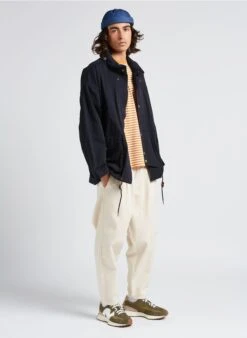 CHEVIGNON DUCK - Parka Col Montant à Capuche En Coton Mélangé | Bleu -Sandro Geschaft 4168921