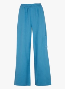 Reebok CL WDE FL - Pantalon Large Taille Haute | Bleu
