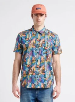 Patagonia Chemise Regular-fit Imprimée En Coton Bio Mélangé | Multicolore -Sandro Geschaft 4169616