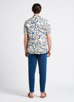 Ikks Chemise Regular-fit à Imprimé | Bleu -Sandro Geschaft 4169837