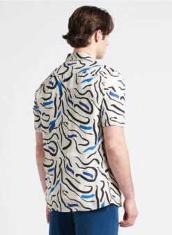 Ikks Chemise Regular-fit à Imprimé | Bleu -Sandro Geschaft 4169839