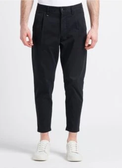 Boss Pantalon Slim-fit En Coton Mélangé | Noir -Sandro Geschaft 4169875
