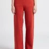CONSTO - Pantalon Large En Coton Bio | Rouge 1 CONSTO - Pantalon Large En Coton Bio | Rouge -Sandro Geschaft 4187277