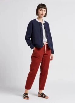 MAISON 123 NOOR - Pantalon Droit En Coton | Marron -Sandro Geschaft 4189860