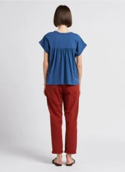 MAISON 123 NOOR - Pantalon Droit En Coton | Marron -Sandro Geschaft 4189869
