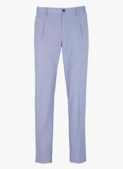 Boss Pantalon Slim En Coton Mélangé | Bleu
