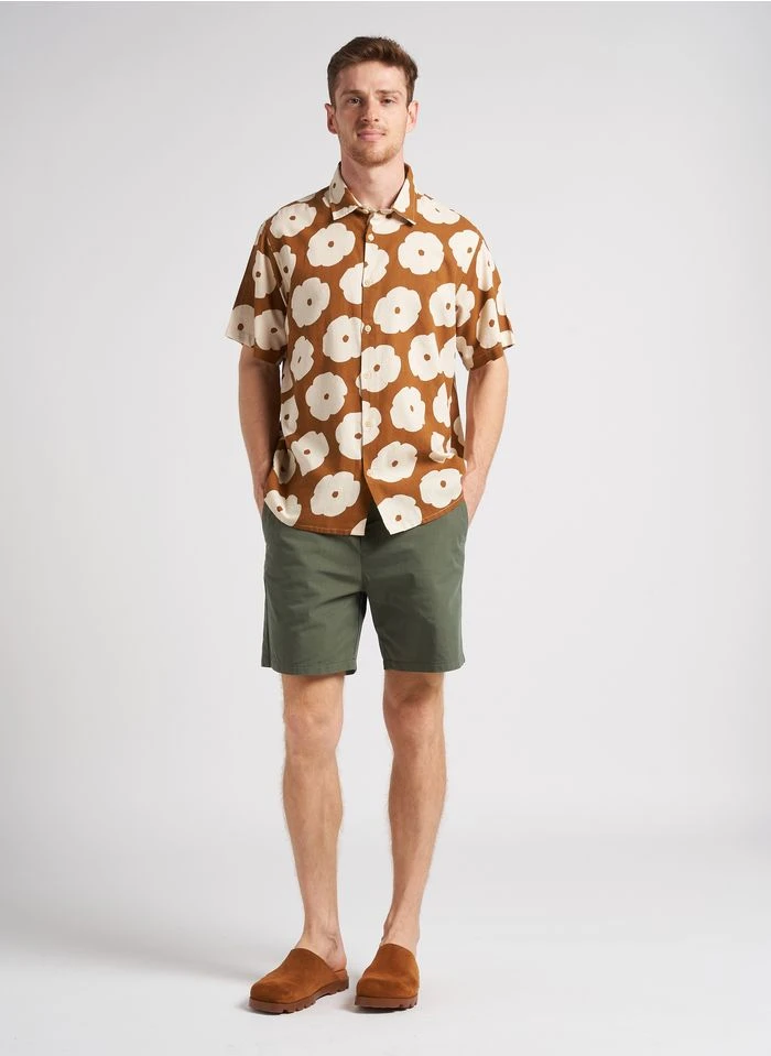 Thinking Mu POPPY TOM - Chemise Ample En Coton Imprimé Fleuri | Marron 6 Thinking Mu POPPY TOM - Chemise Ample En Coton Imprimé Fleuri | Marron – Bild 4