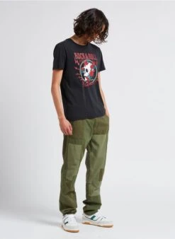 LE TEMPS DES CERISES MISTER - Pantalon Loose Patchwork En Coton | Kaki -Sandro Geschaft 4201671