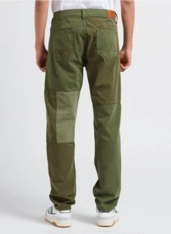 LE TEMPS DES CERISES MISTER - Pantalon Loose Patchwork En Coton | Kaki -Sandro Geschaft 4201713