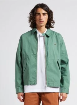 Lacoste Blouson Col Classique Regular Fit En Coton Mélangé | Vert -Sandro Geschaft 4201787