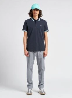 Boss Pantalon Slim En Coton Mélangé | Noir -Sandro Geschaft 4201950