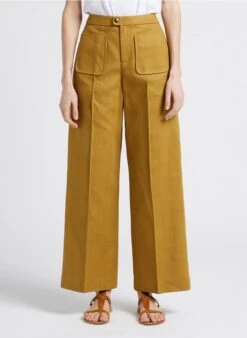 Soeur HARRY - Pantalon Large En Coton Bio Mélangé | Beige