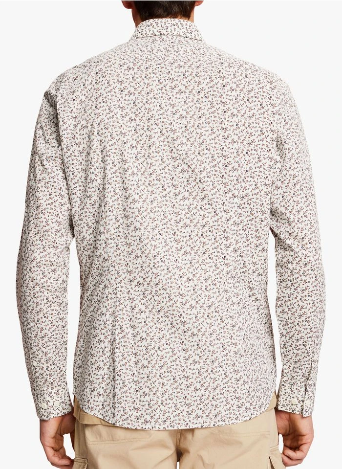 ESPRIT Chemise Regular-fit En Coton Imprimé | Blanc 7 ESPRIT Chemise Regular-fit En Coton Imprimé | Blanc – Bild 5