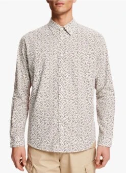 ESPRIT Chemise Regular-fit En Coton Imprimé | Blanc 9 ESPRIT Chemise Regular-fit En Coton Imprimé | Blanc -Sandro Geschaft 4210583
