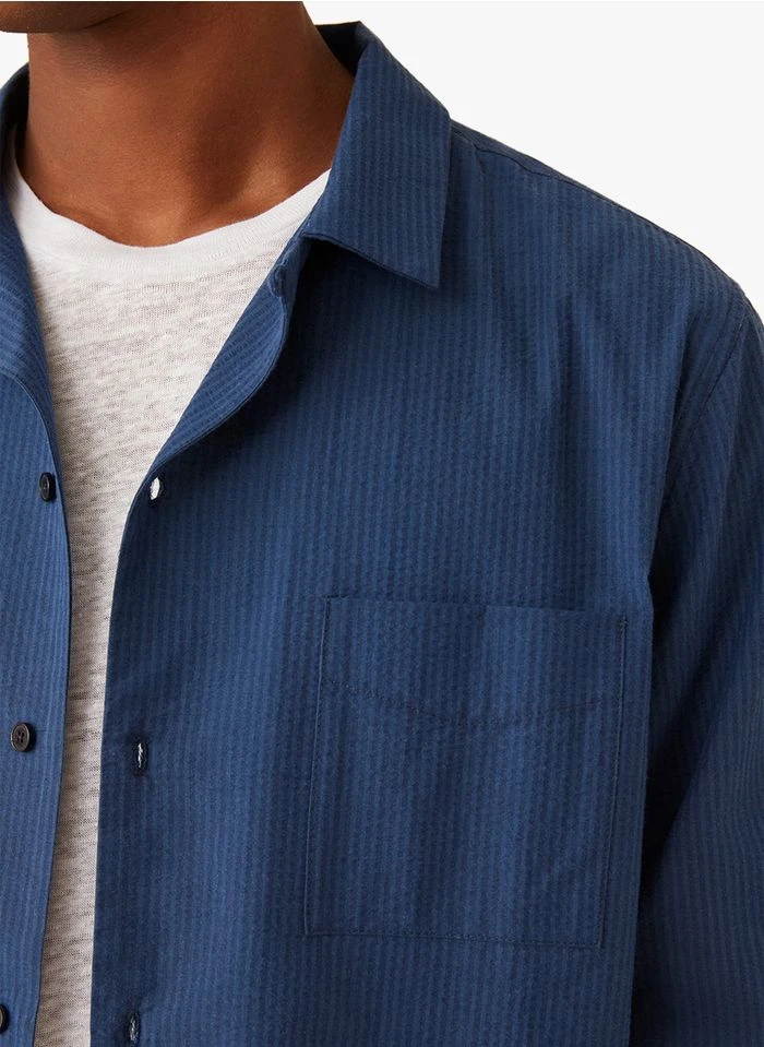 DEREL - Chemise Col Classique Regular-fit En Coton | Rayé 6 DEREL - Chemise Col Classique Regular-fit En Coton | Rayé – Bild 4