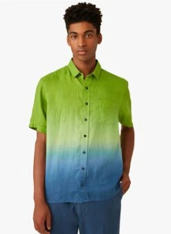 DANETTE - Chemise à Col Classique En Lin | Bleu -Sandro Geschaft 4213083