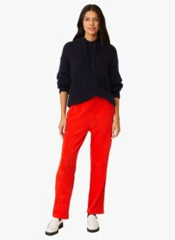 ISABELLE - Pantalon Velours Côtelé En Coton Mélangé | Rouge -Sandro Geschaft 4213299