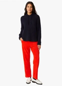 ISABELLE - Pantalon Velours Côtelé En Coton Mélangé | Rouge -Sandro Geschaft 4213300