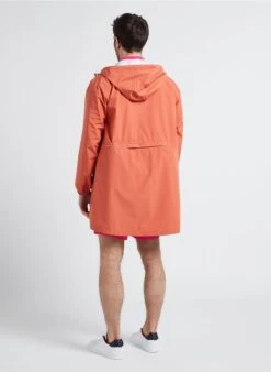 Imperméable Long à Capuche Convertible | Orange -Sandro Geschaft 4216277
