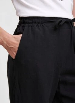 Pantalon Droit Taille Haute | Noir -Sandro Geschaft 4232183