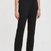 Pantalon Droit Taille Haute | Noir