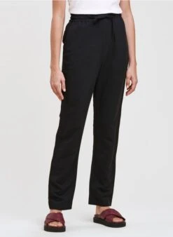 Pantalon Droit Taille Haute | Noir