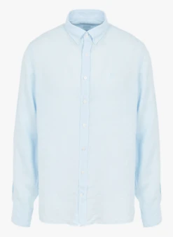 Hackett Chemise Slim En Lin | Bleu