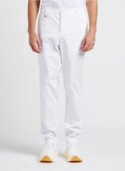 Boss Pantalon Slim-fit En Coton | Blanc 12 Boss Pantalon Slim-fit En Coton | Blanc -Sandro Geschaft 4245770