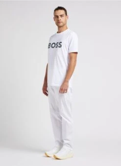 Boss Pantalon Slim-fit En Coton | Blanc 16 Boss Pantalon Slim-fit En Coton | Blanc -Sandro Geschaft 4245811
