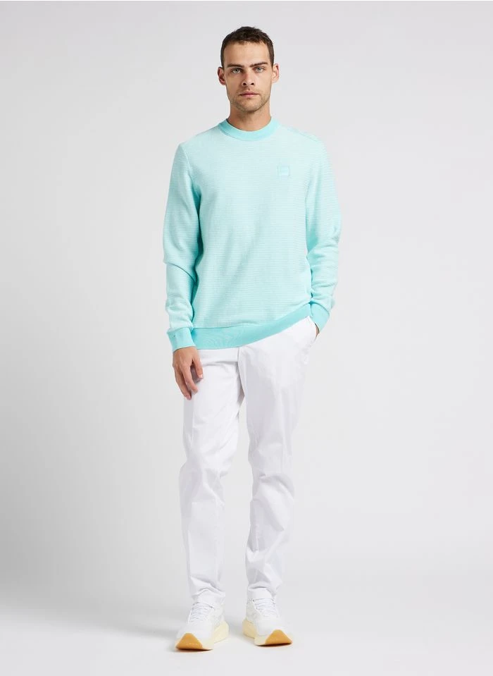 Boss Pantalon Slim-fit En Coton | Blanc 10 Boss Pantalon Slim-fit En Coton | Blanc – Bild 8