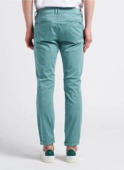 LE TEMPS DES CERISES Chino Slim-fit En Coton | Vert -Sandro Geschaft 4246335