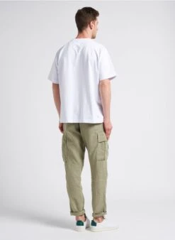 LE TEMPS DES CERISES ODDO - Pantalon Treillis En Lin | Kaki -Sandro Geschaft 4246337