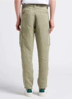 LE TEMPS DES CERISES ODDO - Pantalon Treillis En Lin | Kaki -Sandro Geschaft 4246339
