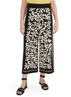 NAVA - Jupe-culotte Imprimée | Noir