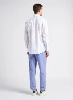 Boss Pantalon Slim En Coton Mélangé | Bleu -Sandro Geschaft 4260891