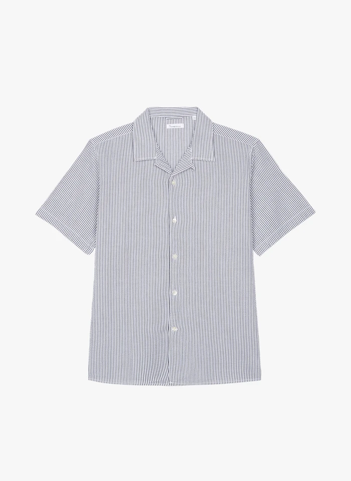 Knowledge Cotton Apparel WAVE - Chemise Droite En Coton Biologique | Bleu 3 Knowledge Cotton Apparel WAVE - Chemise Droite En Coton Biologique | Bleu